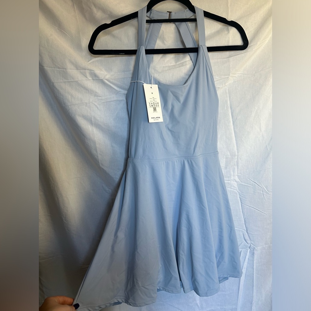 Blue tennis workout dress